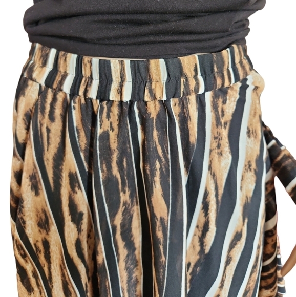 Flint & Moss Animal Print Midi Skirt - Picture 5 of 8